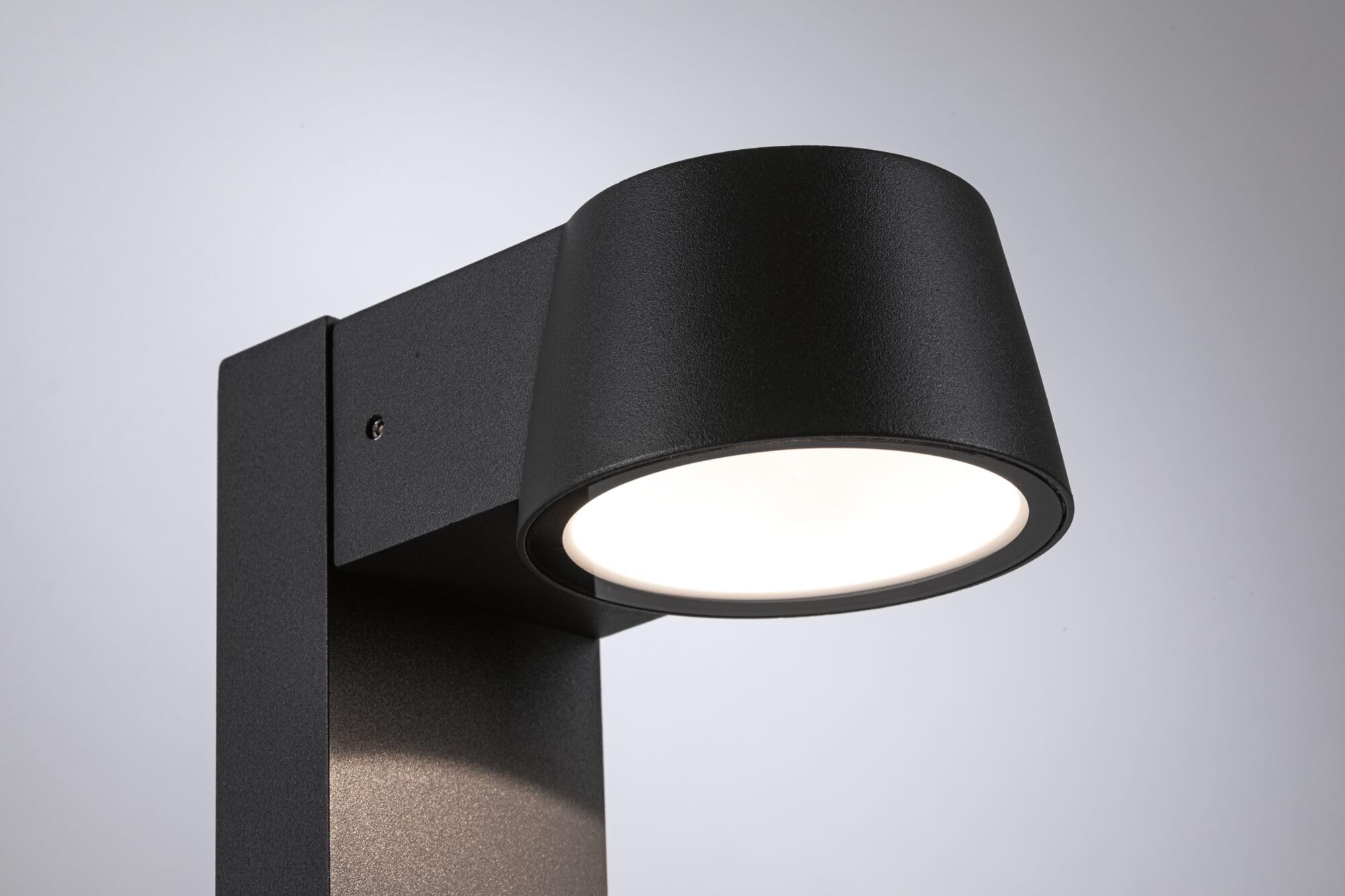 Paulmann 94454 LED Außenleuchte Pollerleuchte Capea IP44 Warmweiß incl. 1x6 Watt Außenbeleuchtung Schwarz Außenlampe Aluminium Gartenlampe 3000 K