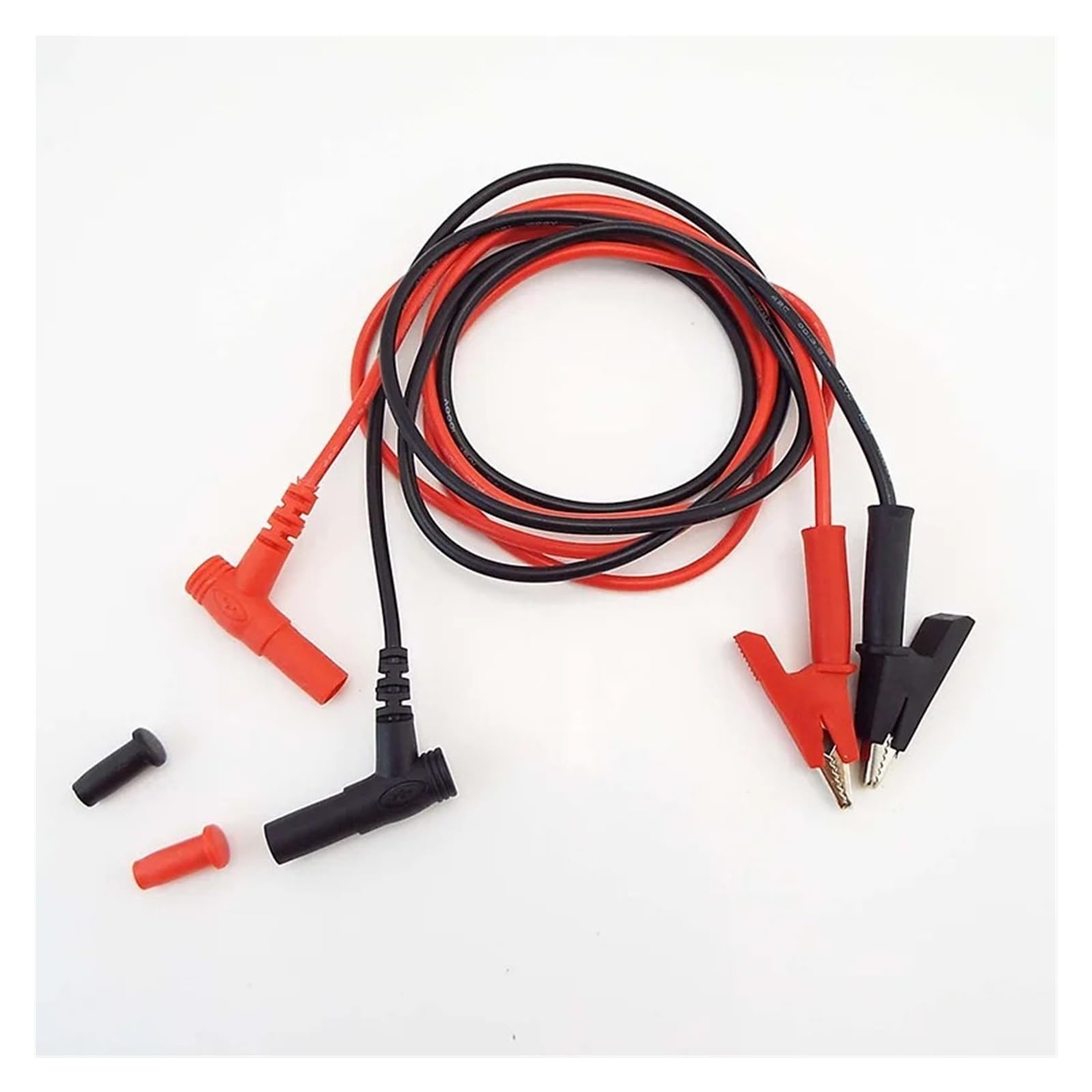 Cable de prueba de clip de banana a cocodrilo de 20 A, cable de doble muestra para multímetro