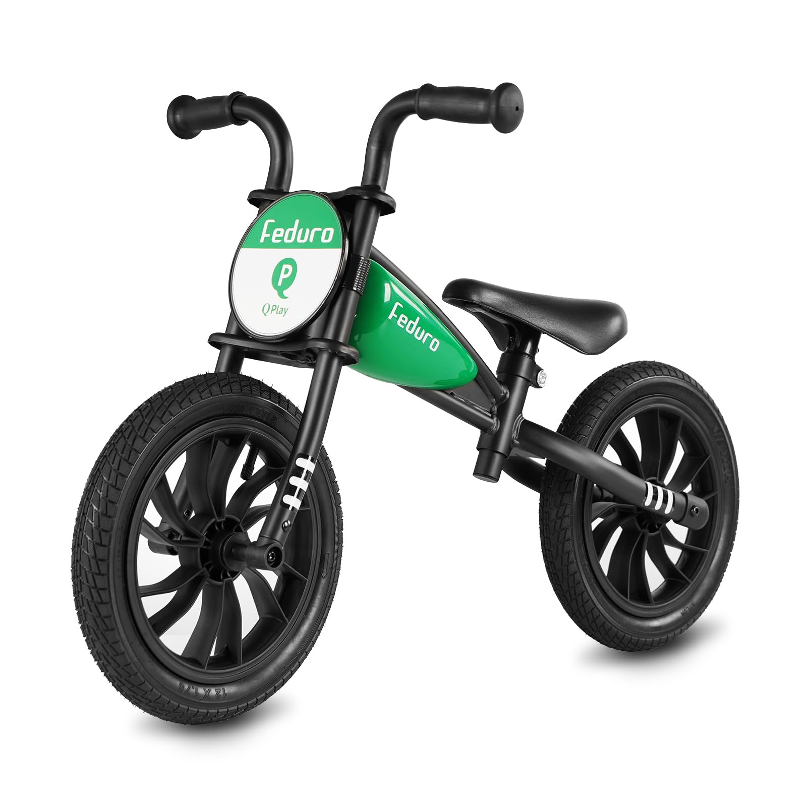 QPLAY Draisiennes pour enfants garçons et filles âgés de 3 à 6 ans, vélo d'équilibre sans pédale de 30,5 cm avec siège réglable – Jouet cadeau de style course