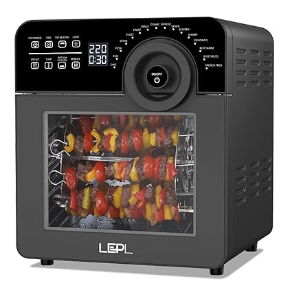 LEPL LAF526 Crispify Air Fryer Oven 14 L,1700 W,16 Preset Programs | Roast, Dehydrate, Bake,Fry, Rotisserie, Grill,Convection| Touch,Digital display, Rapid Air Tech,Temp &Timer Control,1 Year Warranty