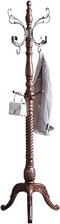 Attaccapanni per Giacche Antico American Pavimento-standing Cappotto del corridoio del corridoio della camera da letto Standing Hanger Genwer Cappotto della castello del cappotto della famiglia Attacc