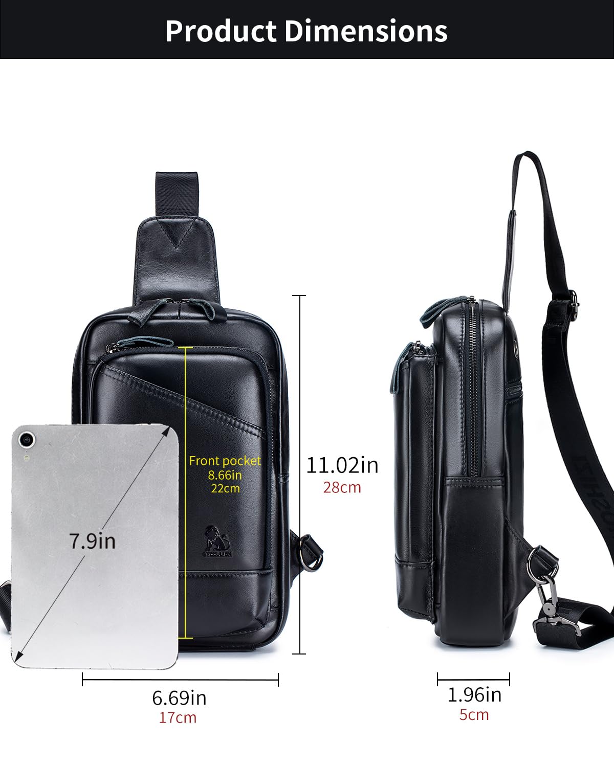 Herren Echtleder Brusttasche - Stilvoll & Praktisch Daily Essential