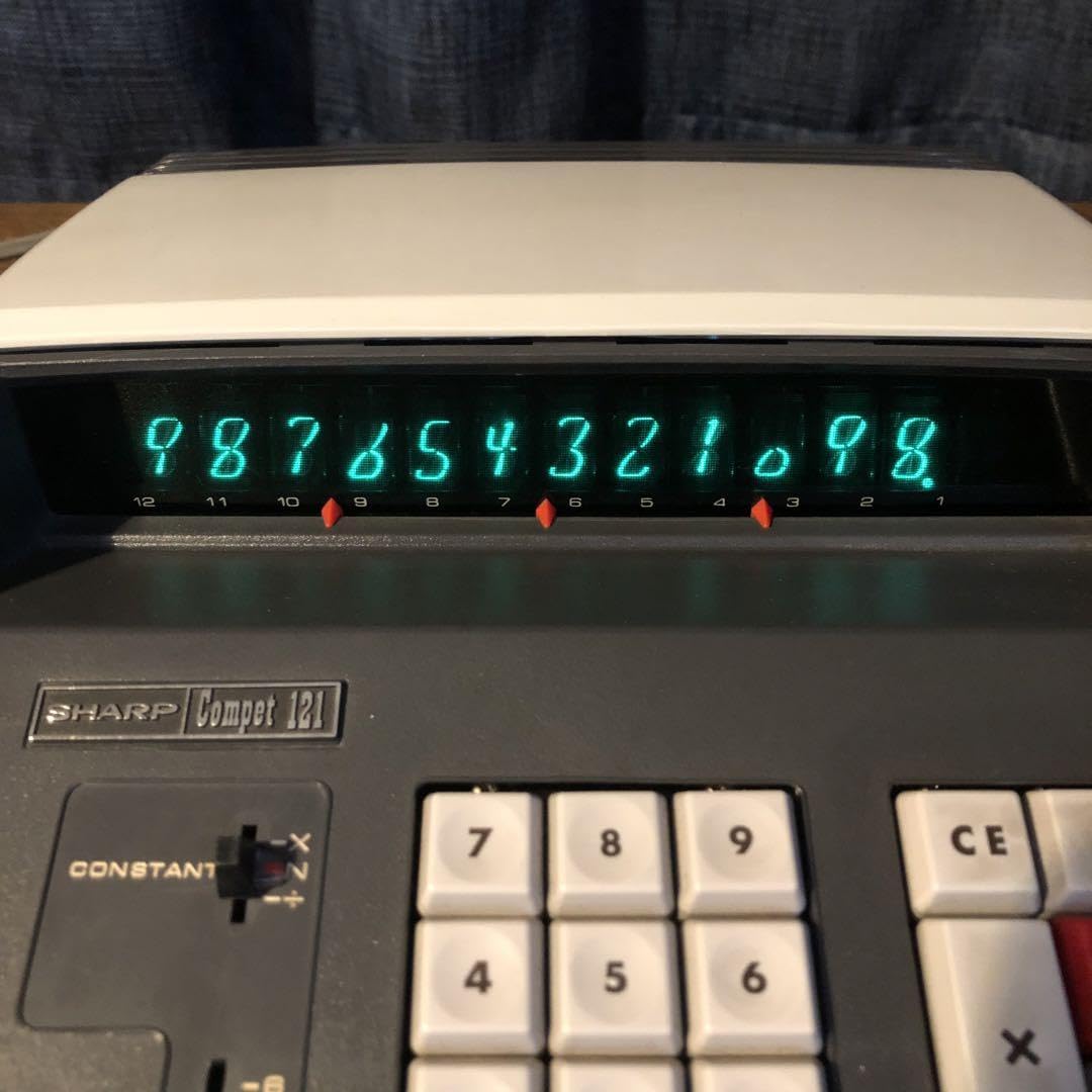 名機 SHARP COMPET CS-2128H コンペット S12 電卓 計算機