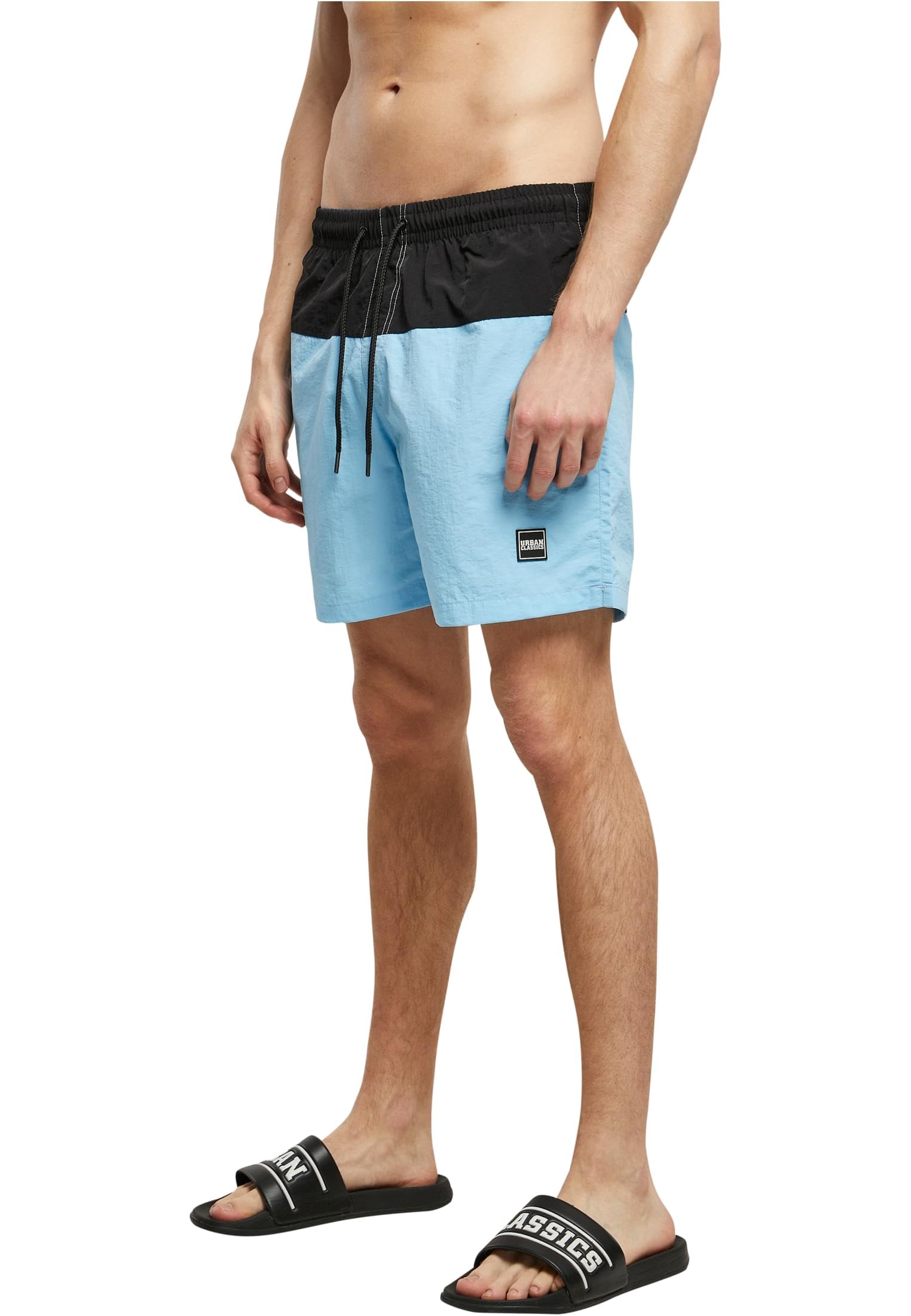 Urban Classics Block Swim Shorts Hombre Bañador Negro — view 35