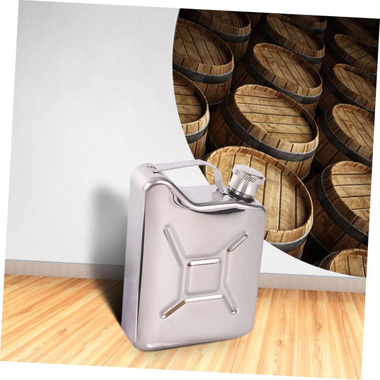 MAGICLULU 2pcs Outdoor Stainless Steel Wine Canteen Leak Liquor Flask for Camping Hiking and Fishing Portable Chic Design Accessory image 5