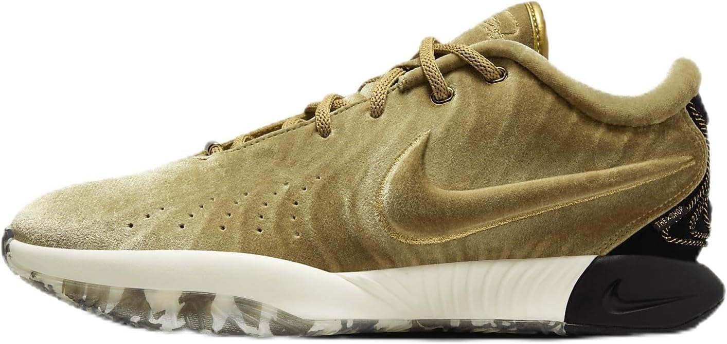 Lebron XXI Basketball Shoes (FZ7883-700, Metallic Gold/Coconut Milk/Aquamarine/Black) Size 8.5