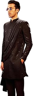 vastramay Men's Silk Blend Sherwani Set-picture-56