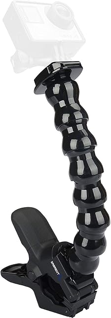 Sabrent Jaws Flex Clamp Mount with Adjustable Neck for GoPro cameras [Compatible with all GoPro cameras] (GP-JWFC)
