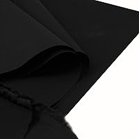 Vista 3 de The Yard - Tela de popelina de mezcla de algodón de alta calidad para disfraces y manualidades (negro, 1 yarda)