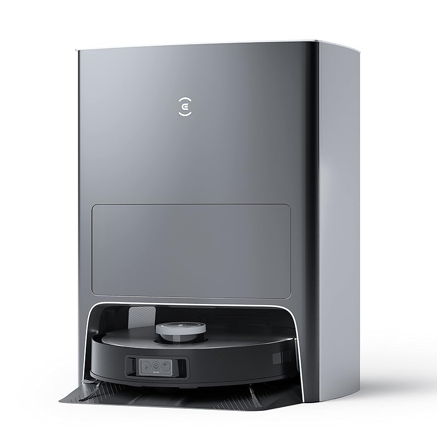 Immagine del prodotto ECOVACS DEEBOT X1 OMNI, Robot aspirapolvere con funzione lavaggio, stazione di pulizia multifunzionale, autopulizia automatica, rilevamento ostacoli 3D, assistente vocale Yiko