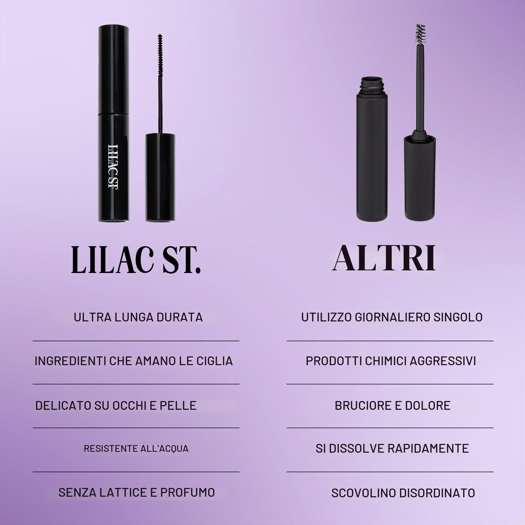Lilac St. Lilac Pro Colla per ciglia appositamente formulata per l'applicazione delle ciglia, per l'uso con tutti gli stili di ciglia viola