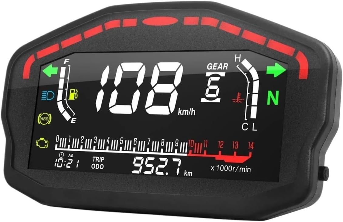 Odometer Speedometer Universal Motorcycle Speedometer Digital Odometer Backlight Moto Dashboard For 2 4 Cylinders