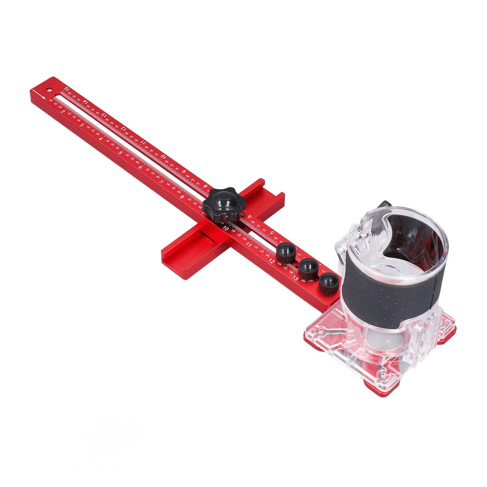 Soporte de guía de enrutador ajustable, herramienta de carpintería 4 en 1, cortador de círculos, ranura de fresado, recorte, para MDF, entusiastas de la carpintería