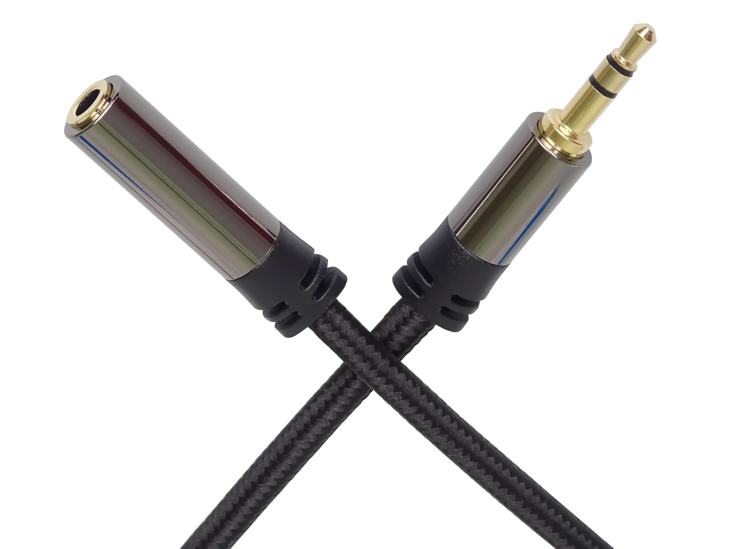PremiumCord Extension HQ Jack Cable 3.5 mm, Jack Plug 3.5 mm, Stereo Jack Male to Female, Aux Headset Audio Extension Cable - Image 3