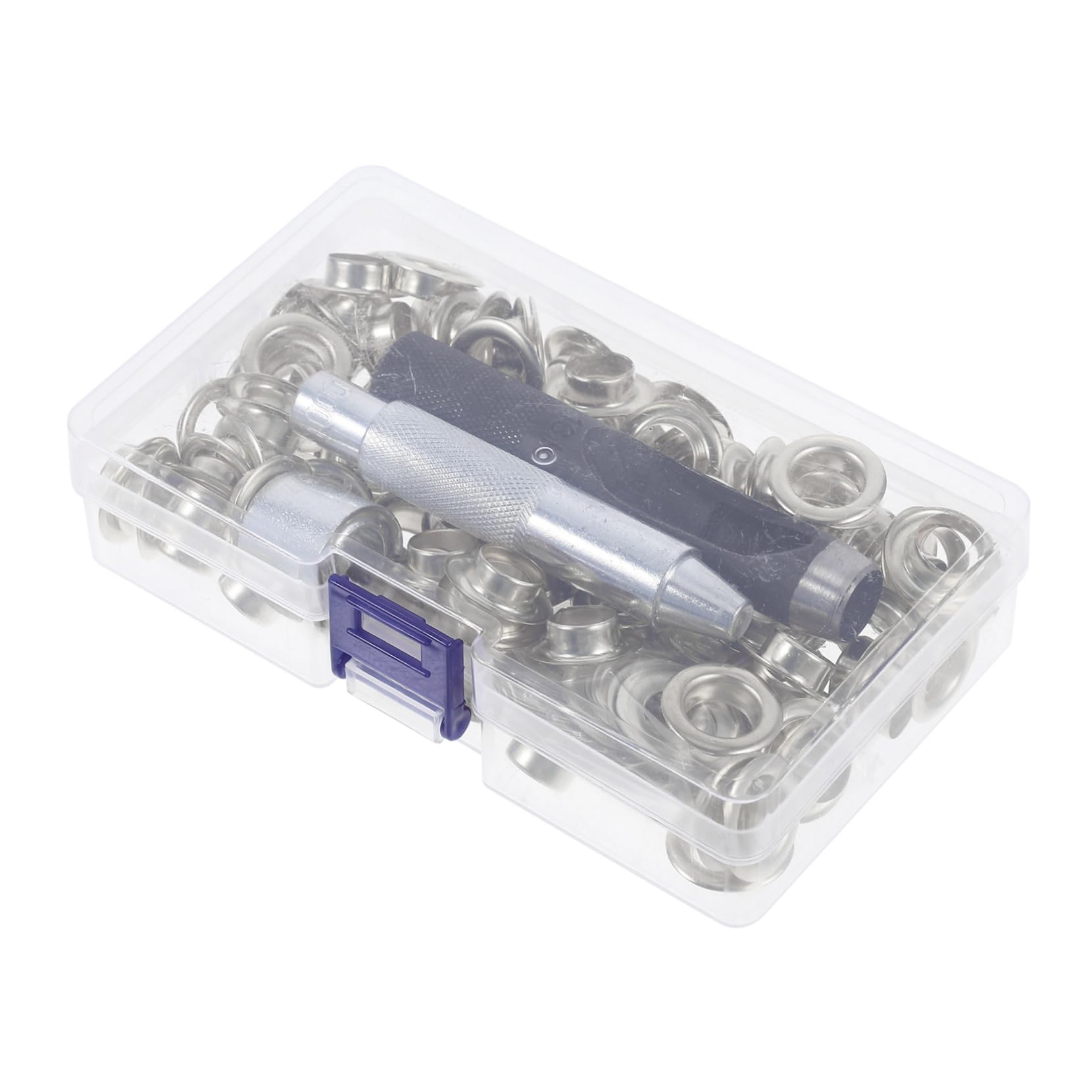 KICHOUSE -in-one Eyelet Installation Kit 100 Sets Grommet Eyelets Tool Belt Removal Tensioner Tool Grommet Kit for Belt Hole Setting