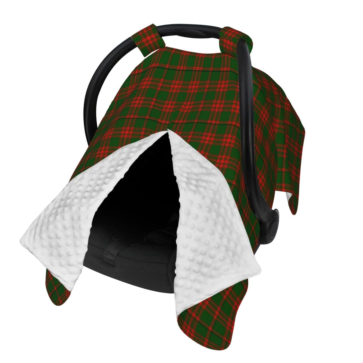 Clan Menzies Tartan Baby Car Seat Cover & Breastfeeding Nursing Cover - Breathable Stretch Fabric Multi-Use Nursing Cover for Breastfeeding