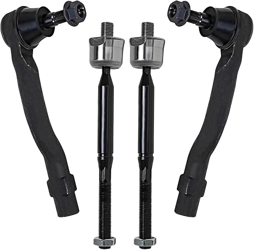 Miniatura 48 de Detroit Axle - Barras de acoplamiento delanteras 4WD para Dodge Dakota 2000-2004 Durango 2000-2003 2 extremos de barra de acoplamiento internos 2