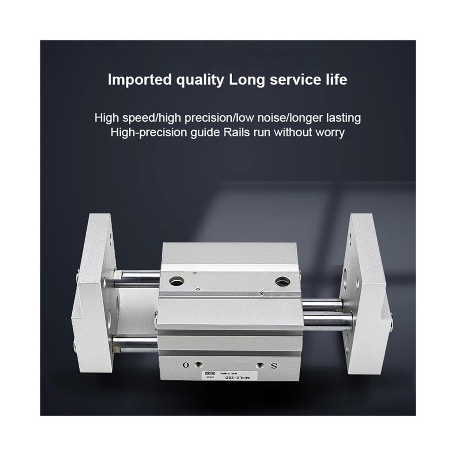 Pinza neumática de Tipo Paralelo/Tipo Ancho Serie MHL2 2 Dedos Tamaño del Orificio 10/16/20/25/32/40 mm Carrera de Apertura/Cierre 20-200 mm(MHL2-D,Bore 25mm)