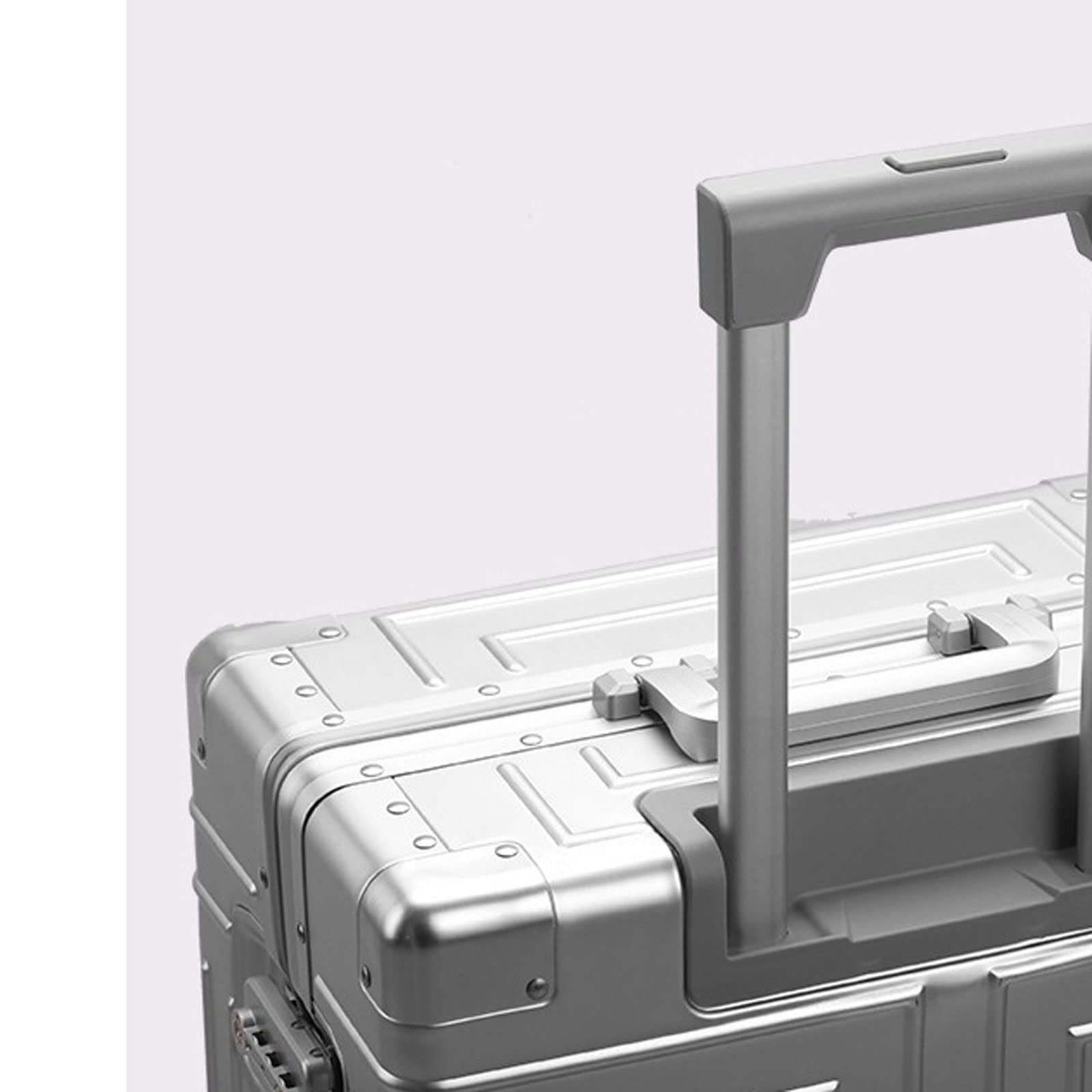 Estuche Rígido Equipaje All-Aluminum-Magnesium Alloy Trolley Case Universal Wheel Maleta Grande Male and Female Password Box 20 Inch 28 Box Maleta (Color : Green, Size : 24")