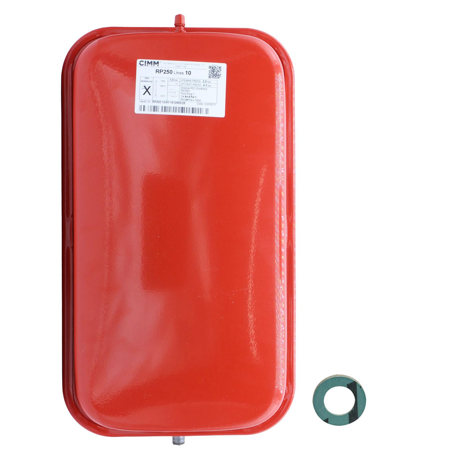 Unvented Components Europe Red Baxi 5114692 10 Litre Expansion Vessel
