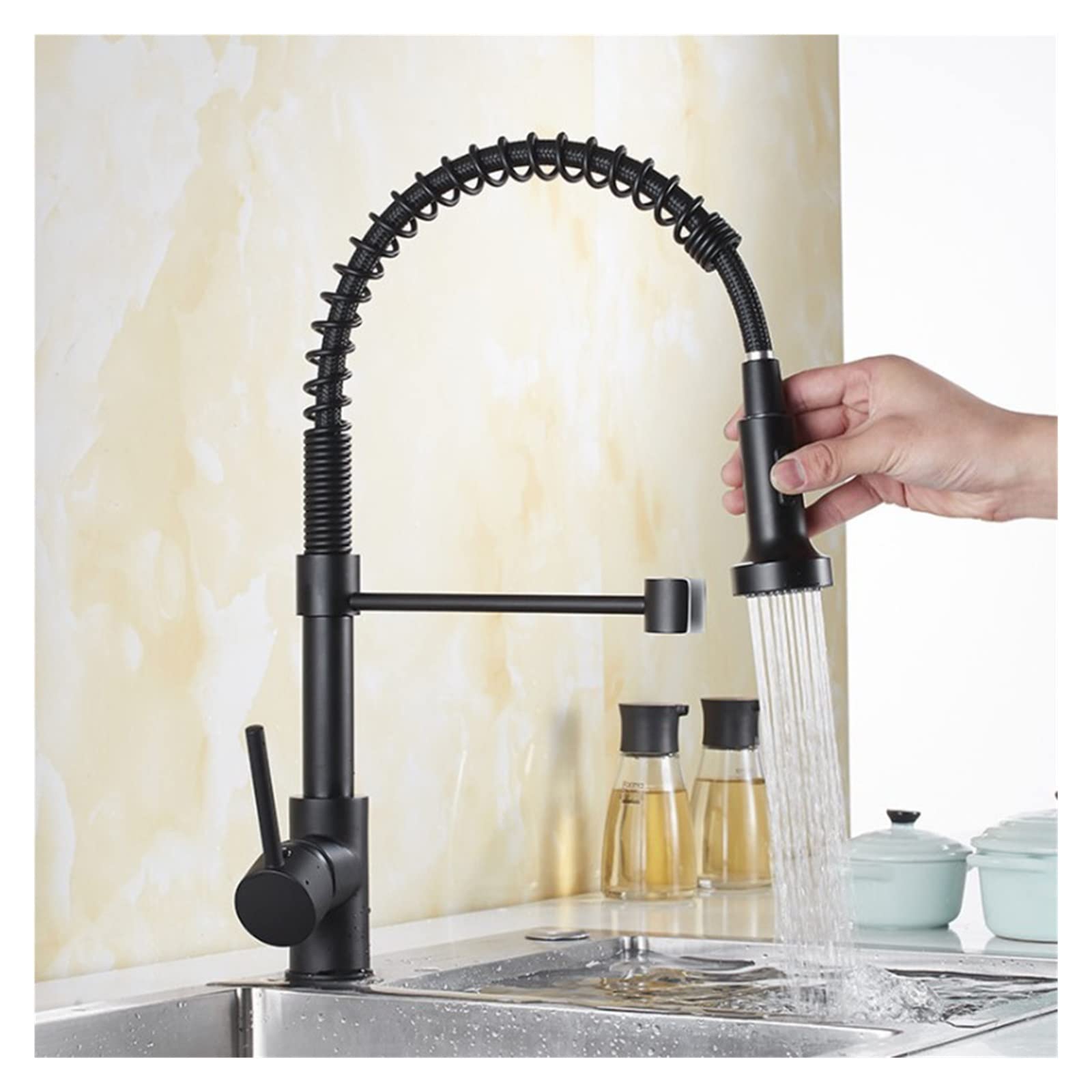 Mitigeur de cuisine en laiton noir pour remplacer votre vieux robinet