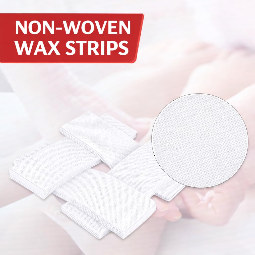 Cartell Non-Woven Wax Strips for Hair Removal, Beige, 28x9 cm, 80 Pieces, Pack of 2, Jewellery Making and Craft Works (White) 3