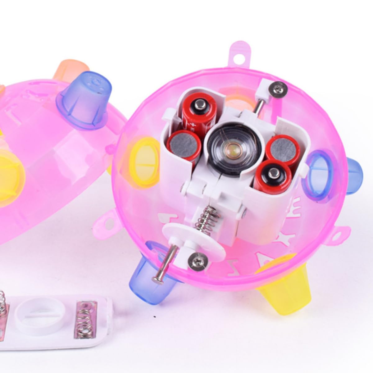 CIYODO 3pcs Flashing Light up Music Ball Toy Kids Music Bouncing Ball Perfect for Parties Random Color