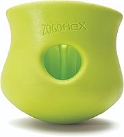 West Paw Zogoflex Toppl Small Interactive Treat Dispensing Dog Toy - Puzzle for Mental Stimulation, Freezable, Dishwasher Safe, Made in USA, Granny Smith Green