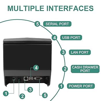 【POSレジ対応】サーマルプリンター＆ドロアー Amazon.co.jp: Rongta POSレシートプリンター 80mm サーマル