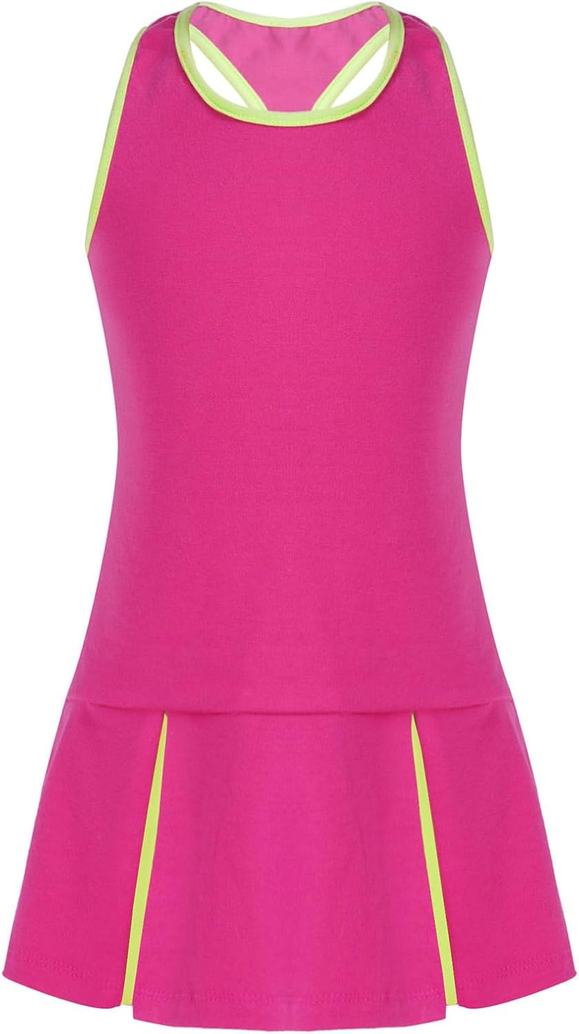 Kinderen Meisjes Sport Tennis Sport Jurk Outfits 2 Stuks Danskostuum Training Kleding kopen vanaf een prijs van 23