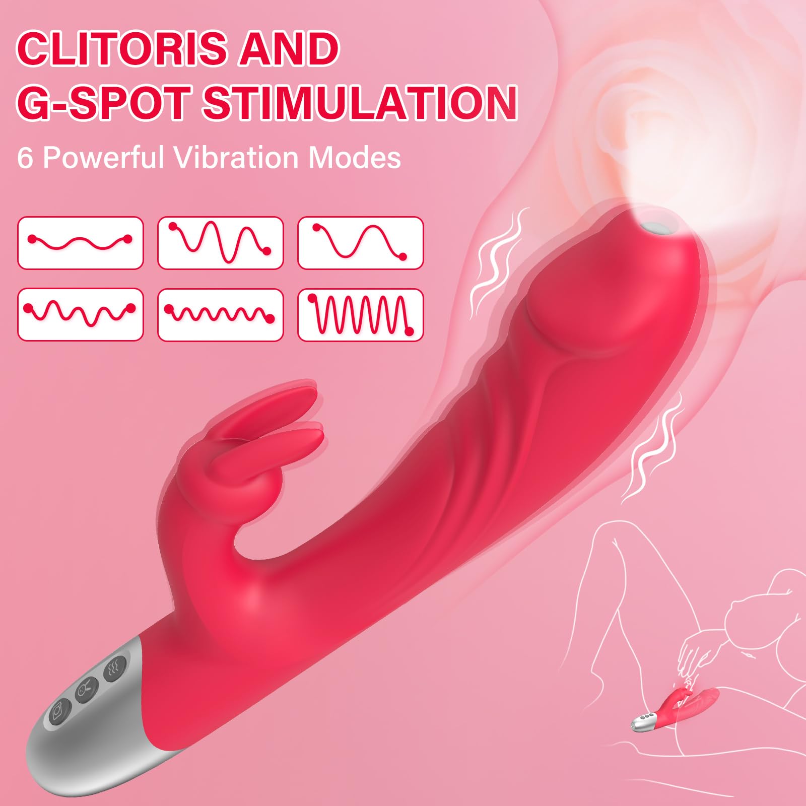 Sex Camera Sex Toy Vibration for Women WiFi Vibrator, Wireless Visual Adult Toys with Wireless HD Camera, Stimulation Clitoral Nipplea, Dildo Vibrator with 6 Vibrations for Pleasure & Body Explore