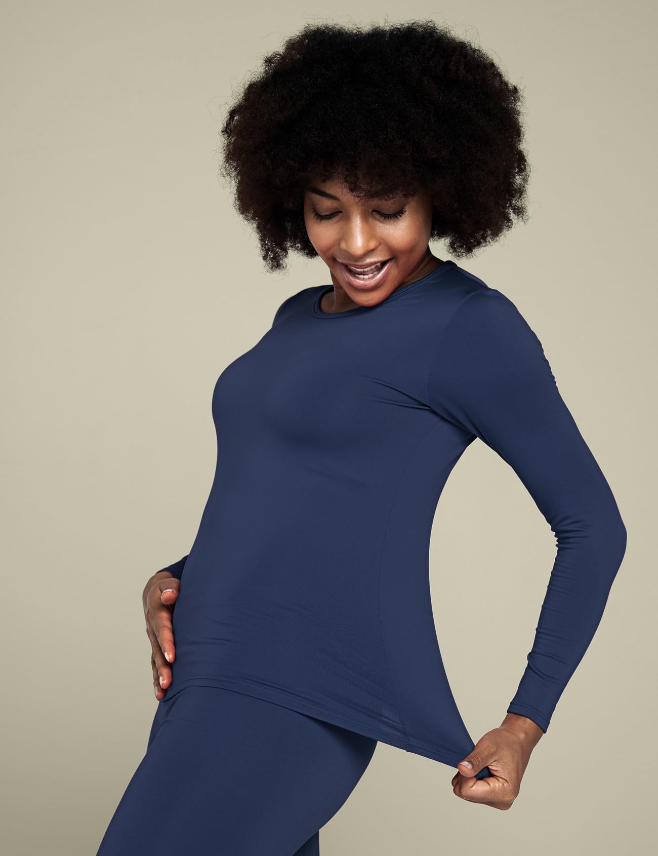 LAPASA Pacco da 2 o 1 Maglia Termica Donna Manica Lunga Fodera in Micro Pile - Pigiama Abbigliamento Intimo Canottiera Calda Elegante Elastica Traspirante Sportiva L15/L39/L42