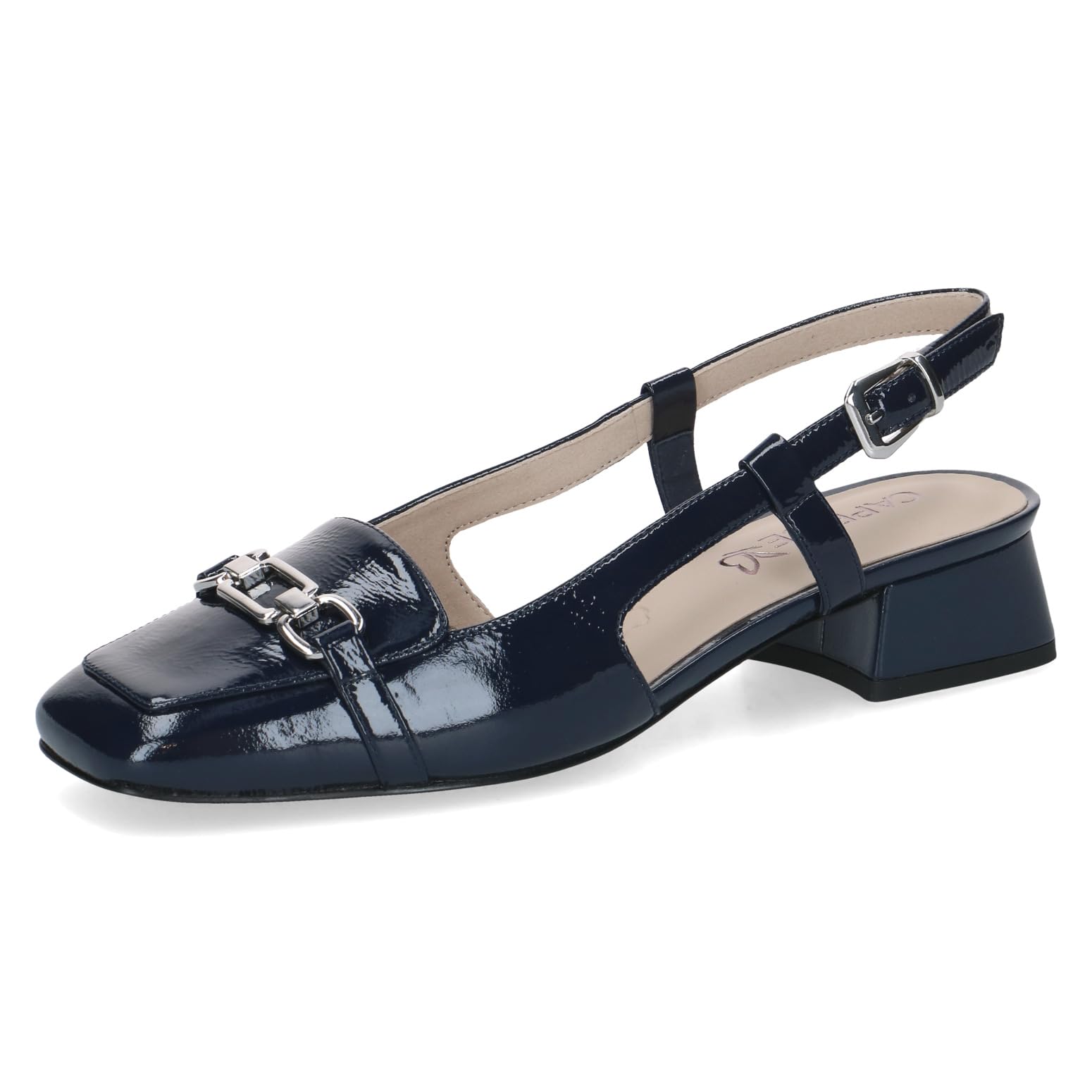 CAPRICE Women's Leather Pumps, Blue (Ocean Naplak), 5.5 UK