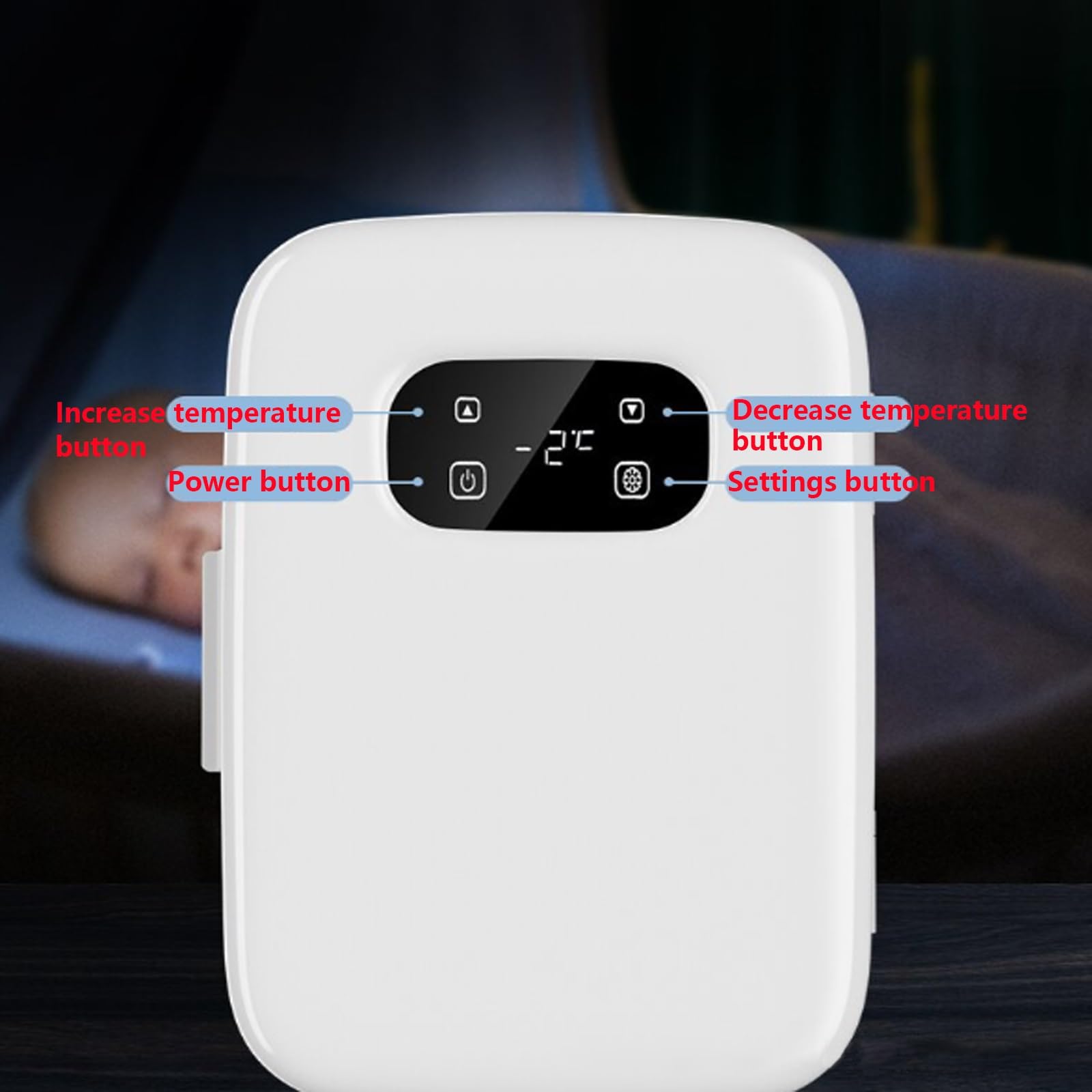 Mini Nevera Cosmética 10L para Hogar Oficina Y Viajes Función Frío Y Calor