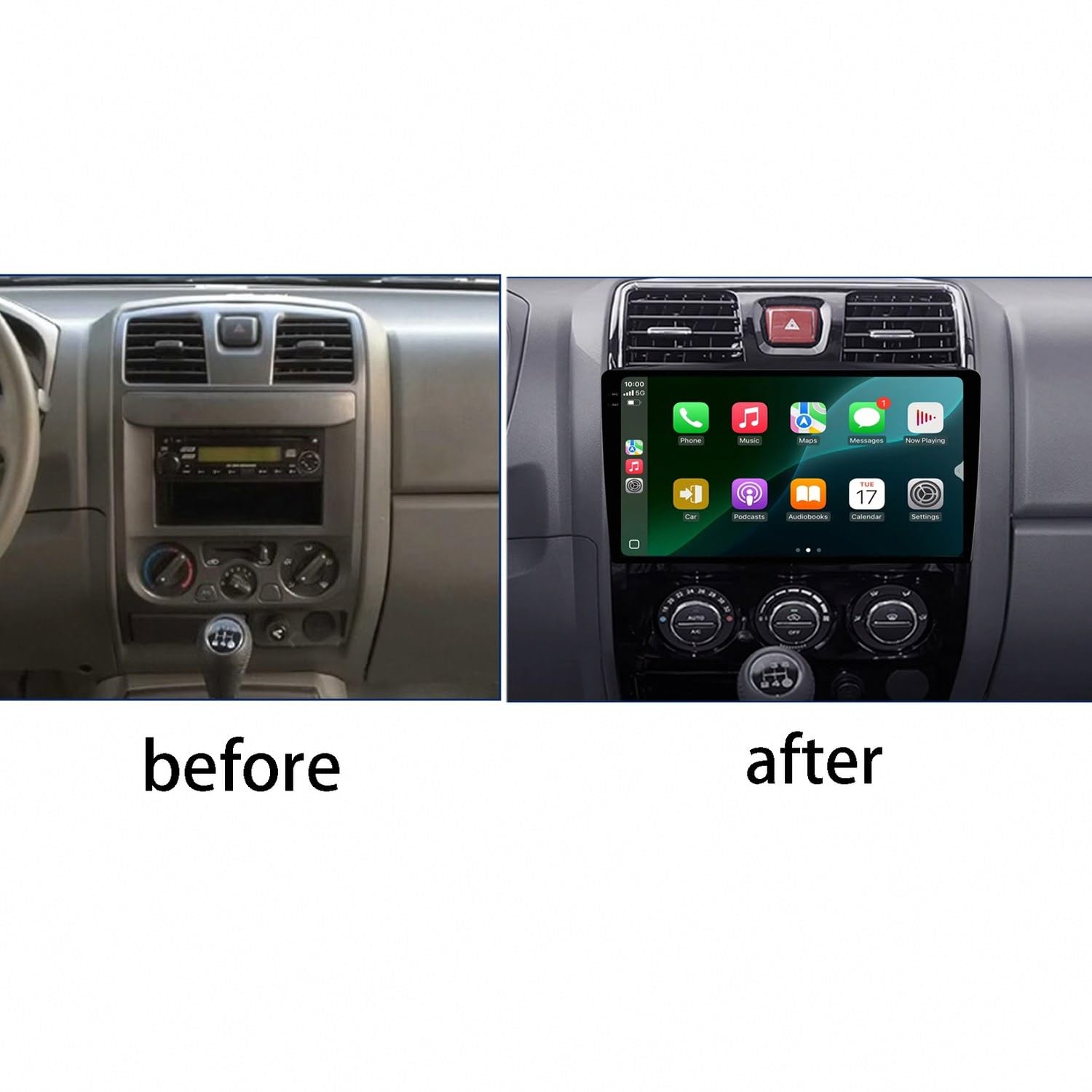 Ekran Z Bezprzewodowym Car Play dla Great Wall Wingle 5 2009-2015 Bezprzewodowe Carplay I Android Auto, Radio Z Ekranem Dotykowym Ips, Nawigacja Gps Kamera, 4 Rdzeń 1G+16G