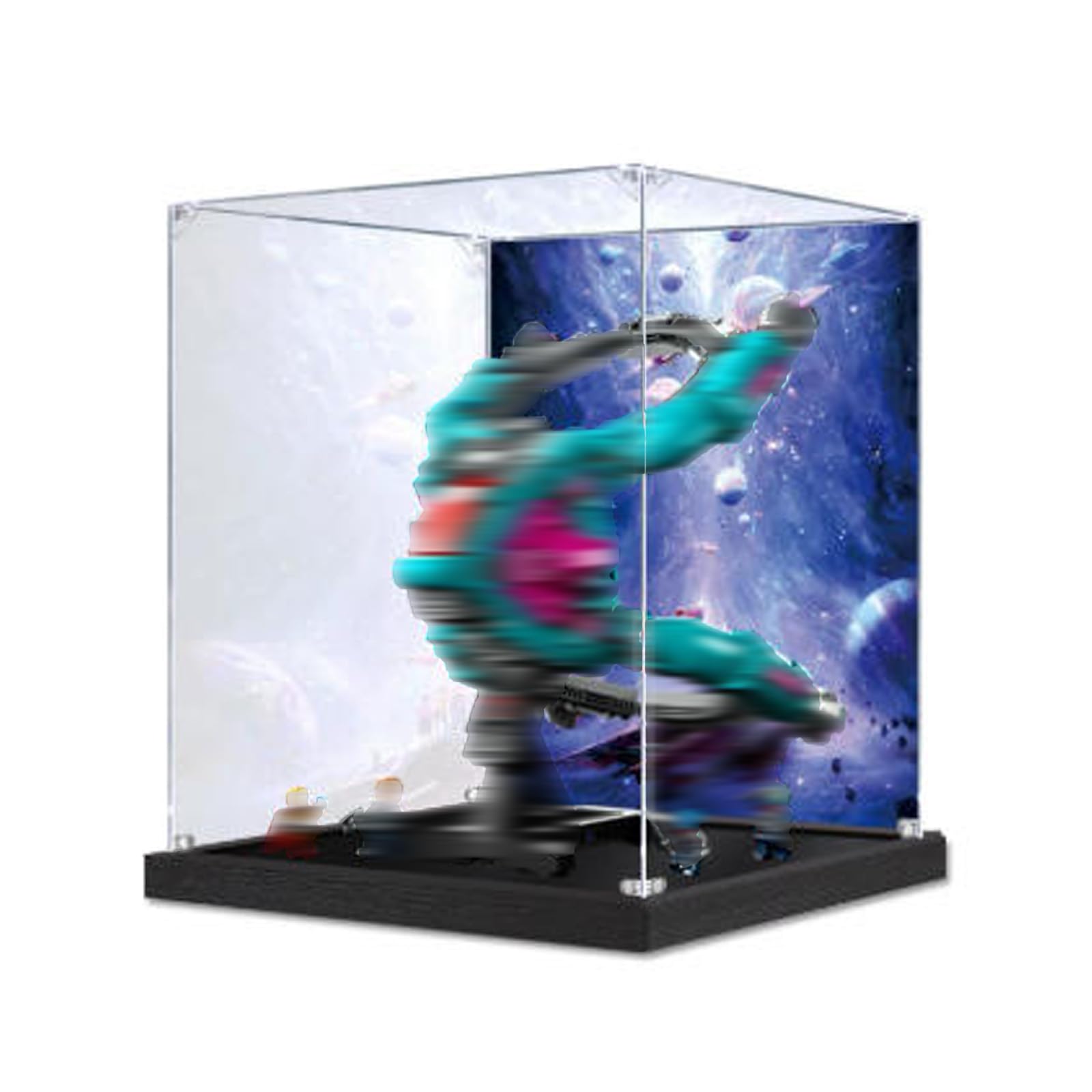 Acrylic Display Case for Lego 76255 Spaceship Model, Dustproof Clear Storage Box, UV Protection Display Box Compatible with 76255 (Model Not Included) (Background)