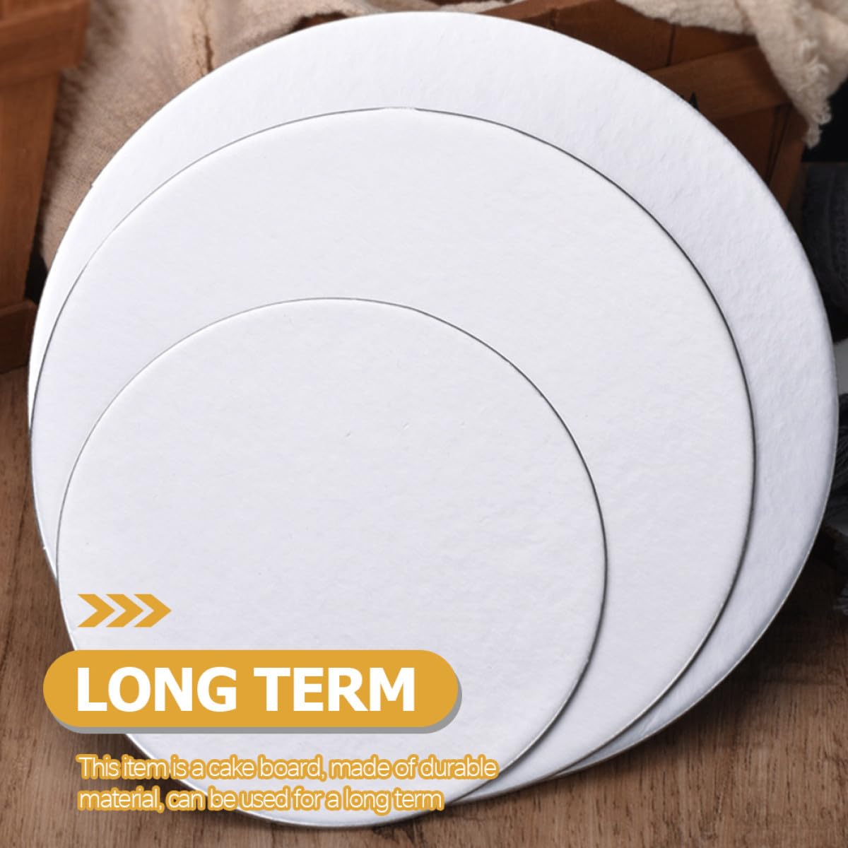 Karton Tortenböden Rund 12cm 1,7mm 24 Stück Mousse Kuchenplatten für Festliche Anlässe und Backbedarf