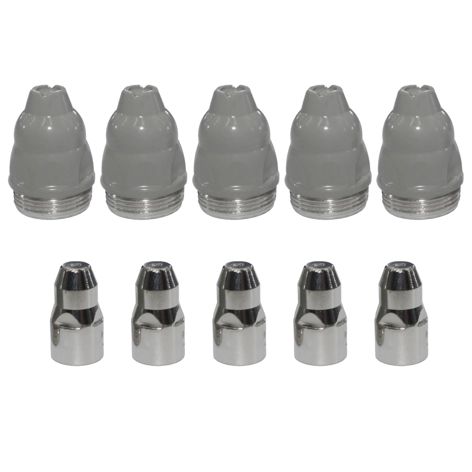 Kaeltsyn 5Pieces Coppers Electrode Nozzles With Special Coating Heavy Duty Welding Addition Ideal For Lgk100 And Lgk120 Cutter Coppers Welding Nozzle