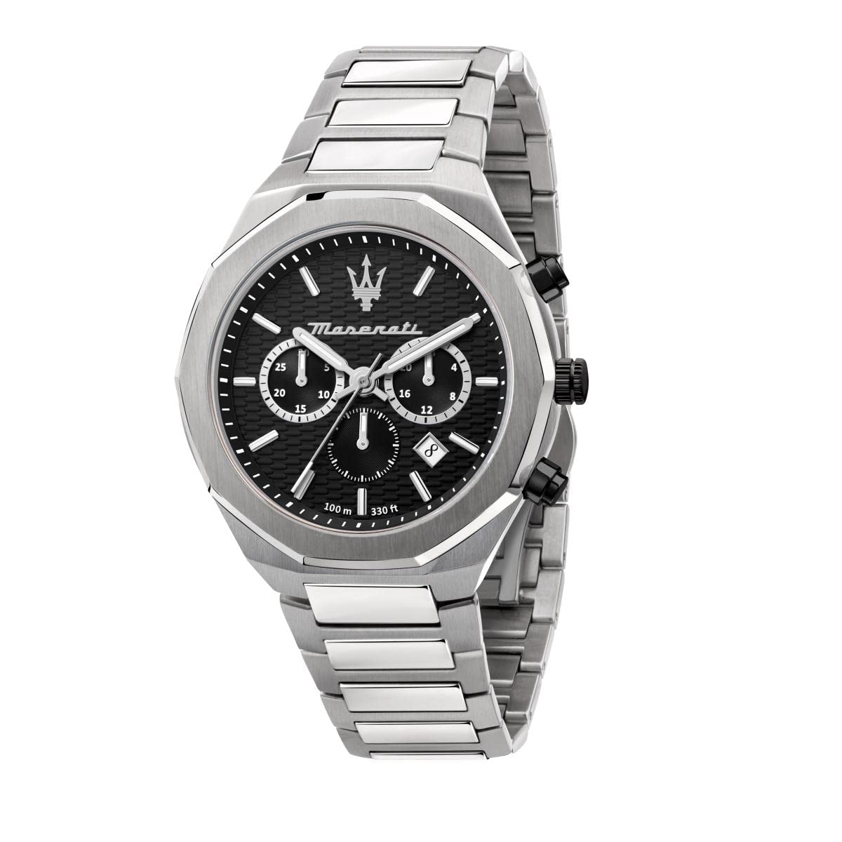 Maserati Stainless Steel Stile Analog Black Dial Men Watch-R8873642004, Silver Band (B08XQKZ8DT) Amazon Price History, Amazon Price Tracker