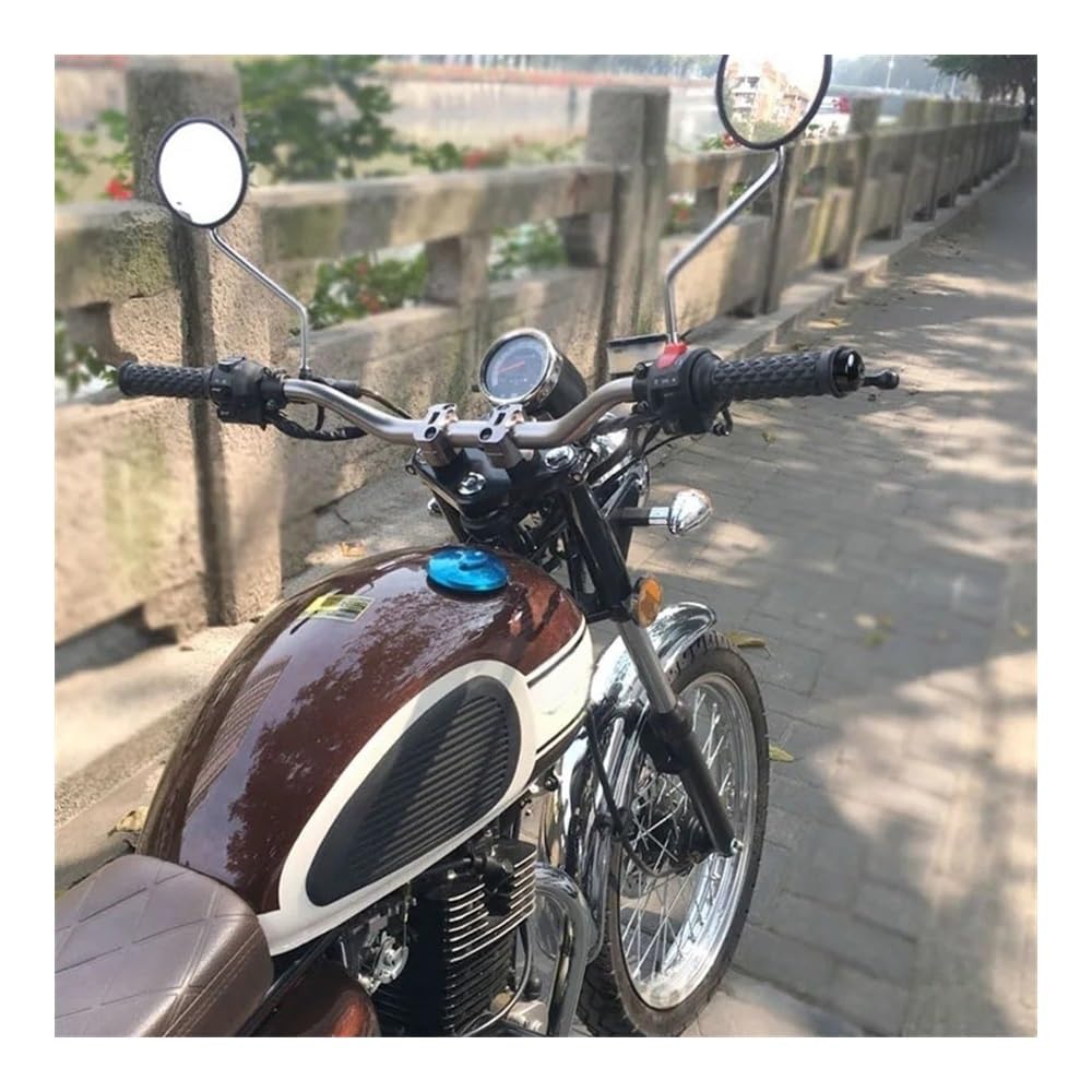 Poignées De Guidon Universelles en Caoutchouc pour Moto, Style Vintage, Style Cafe Racer, 22 Mm, avec Bloc De Fixation guidons Couverture