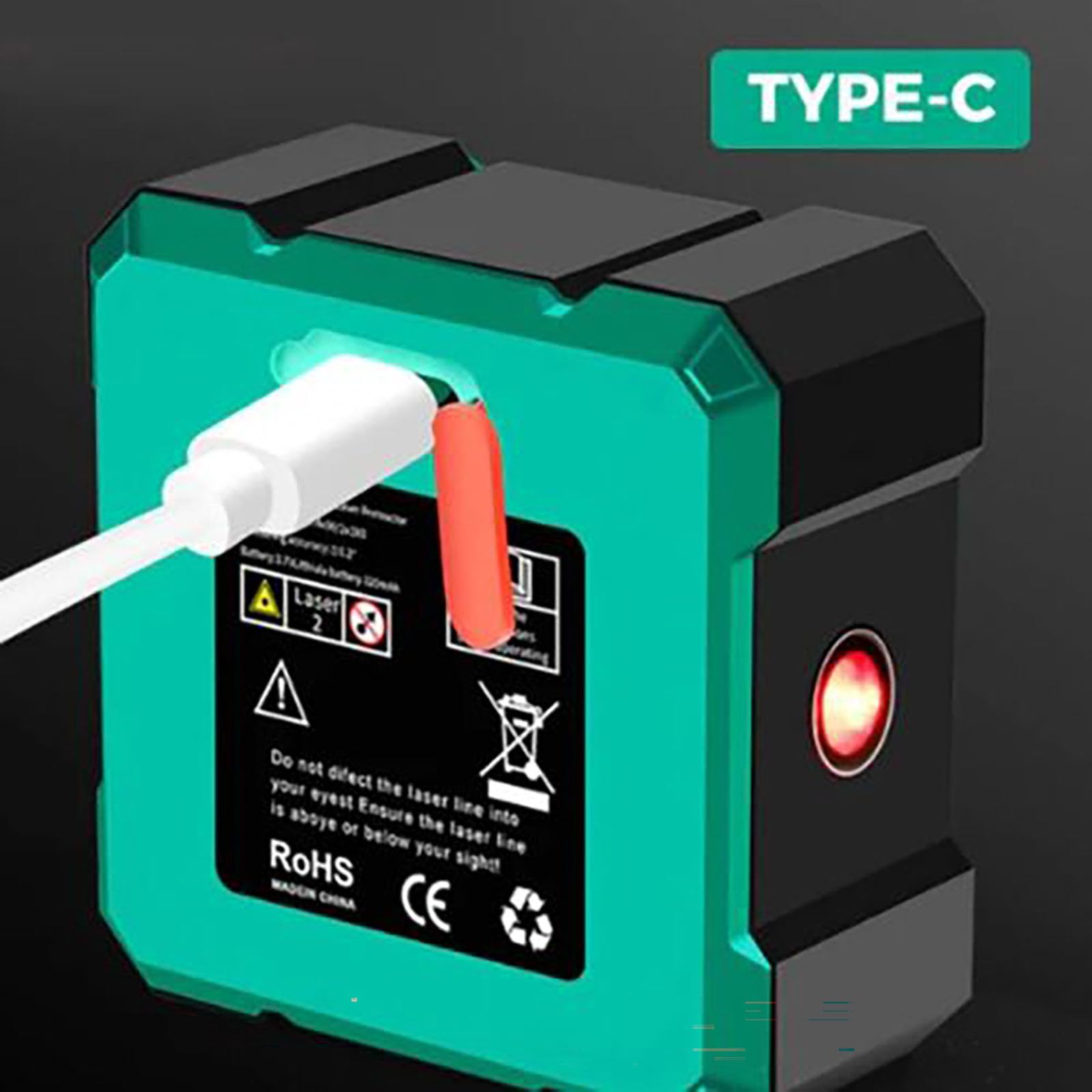 Buscador de ángulo Digital magnético con láser electrónico, Herramienta de búsqueda de ángulo aneedbaby,Nivel Digital con Pantalla LCD,Nivel de láser magnético Fuerte Recargable