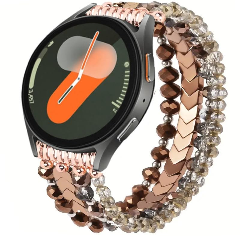 Bracelet montre 20mm perles élastiques fini la peau irritée par silicone