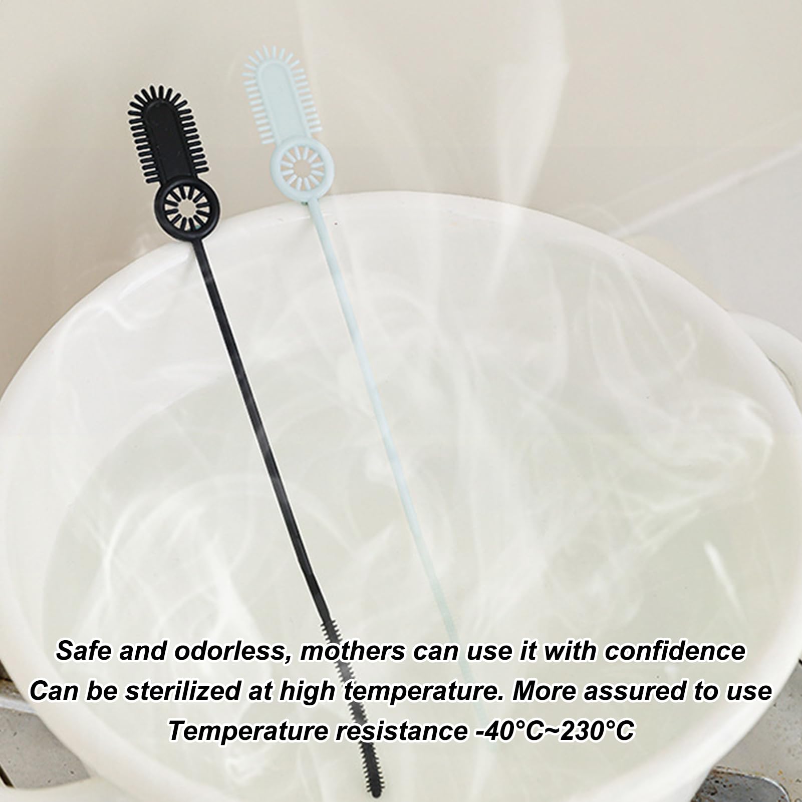 Reusable Straw Cleaner 2 Pack Cleaning Brush Set Multifunctional Bottle Scrubber Drink Straw Cleaning Tool