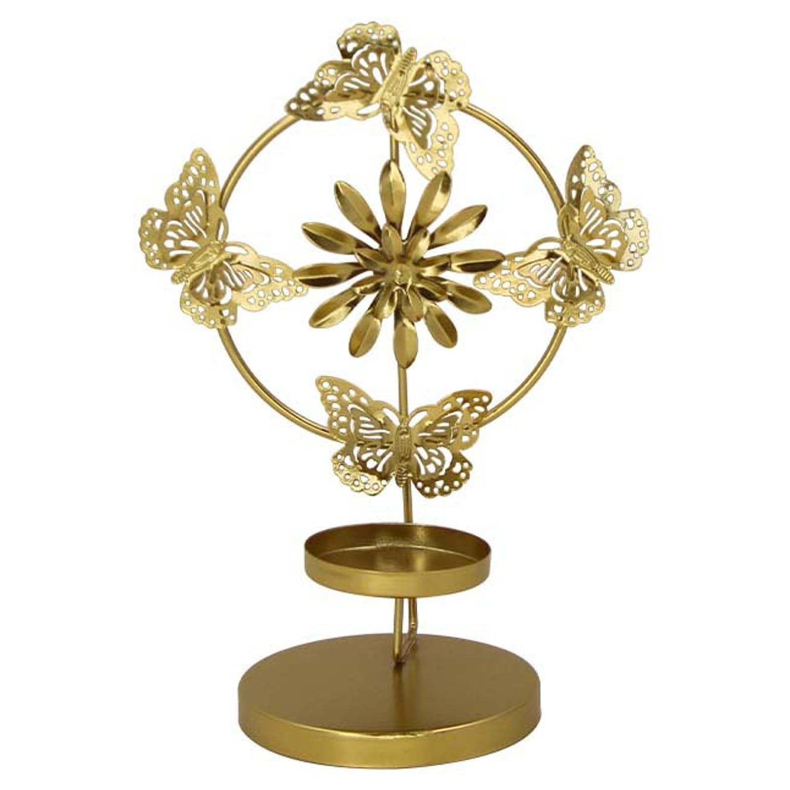 Buxuaaaa Candlestick Metal Holder Decorative Butterfly/Shape Stand Enhancing Wedding Dining Decoration Metal Holder