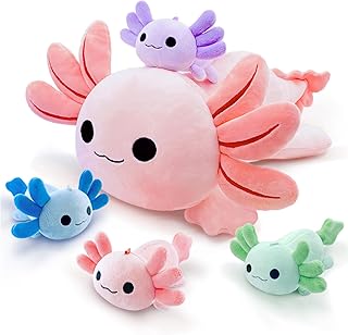 Axolotl Axolotl Plush with Baby Axolotls