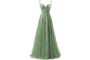 Lace Applique Corset Top Prom Dress 2024