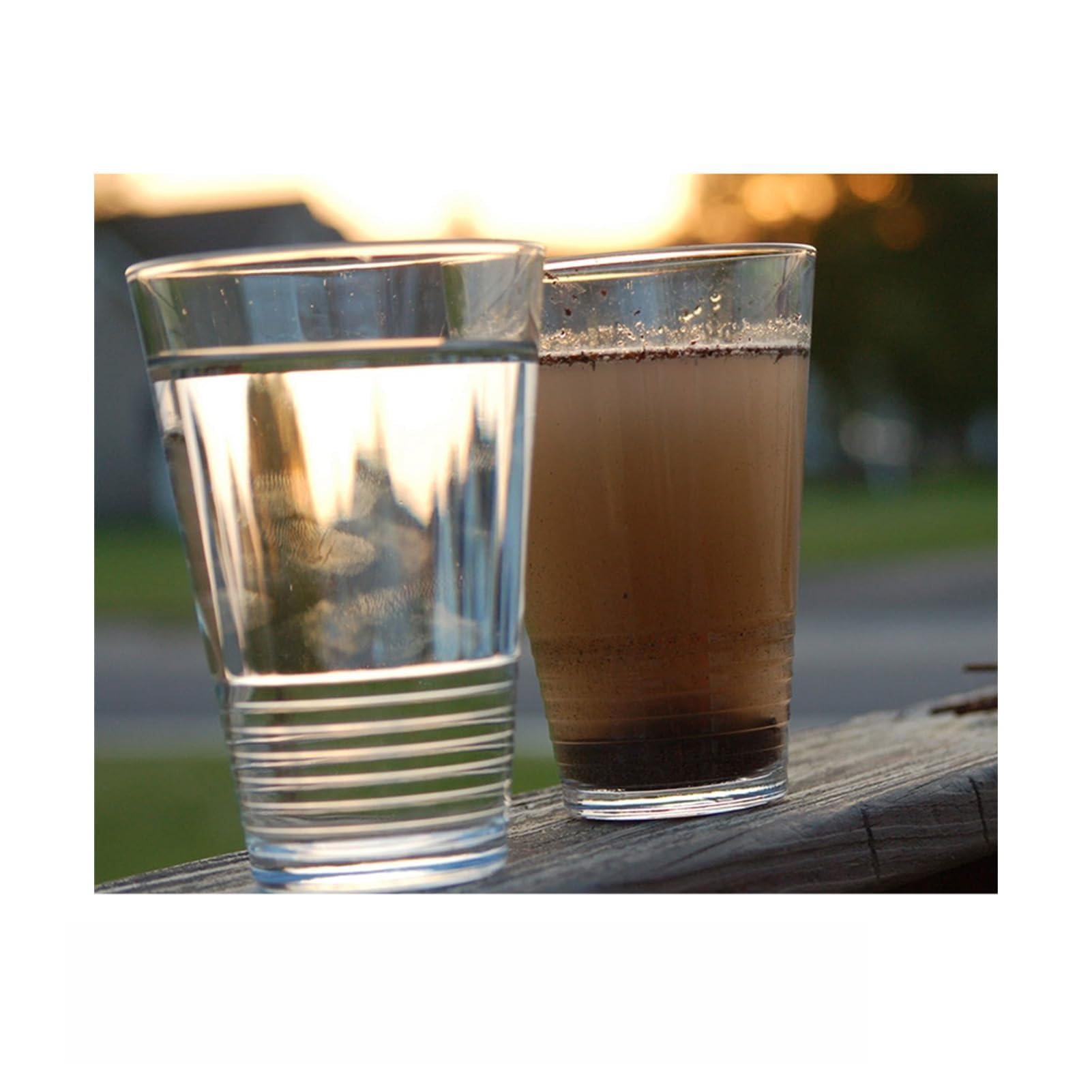 Miskall Filtered Water Bottle,Ultra Fine Filter,Replaceable Filter Cartridge,Portable Water Filter, Travel,Hiking Camping for Clean Drinking Water (Orange)