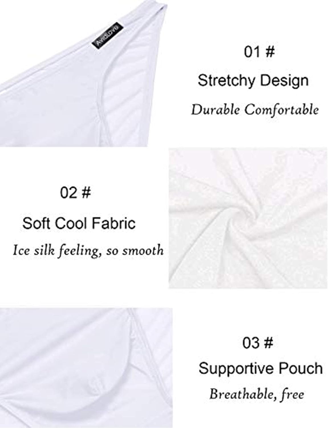 Avidlove Underwear Men's 4 Pack Classic Low Rise Stretchy Hip Briefs Bikini - Image 5