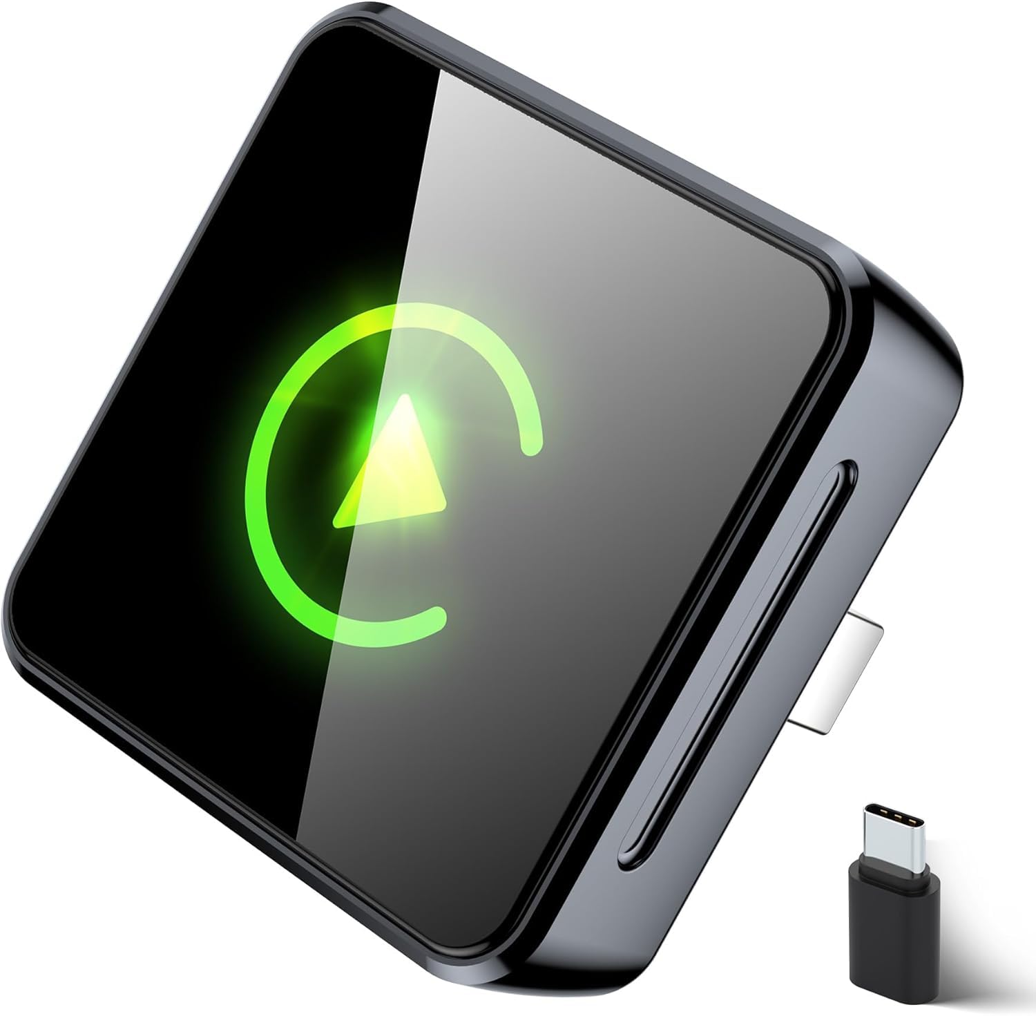 QAT Wireless CarPlay Adapter Upgrade Wired CarPlay to Wireless, Mini USB Design for Cars with Built-in Wired CarPlay Plug and Play Easy Use Fast Stable Connection Car Play for i-Phone