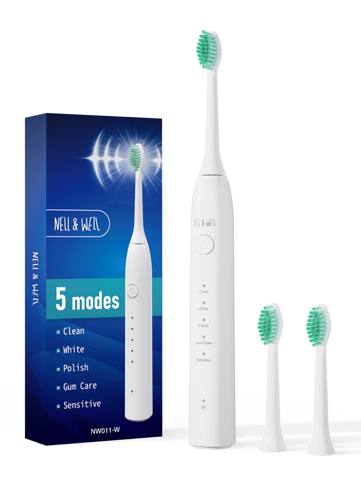 NWLL&Well Sonic Electric Toothbrush for Adults